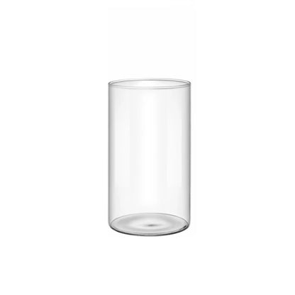 Elegant Glass Cylinder Vase for Flowers - 12cm high - Vase