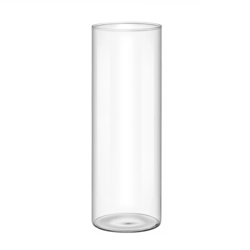 Elegant Glass Cylinder Vase for Flowers - 20cm high - Vase