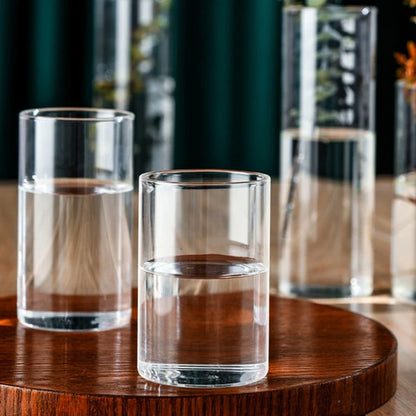 Elegant Glass Cylinder Vase for Flowers - Vase