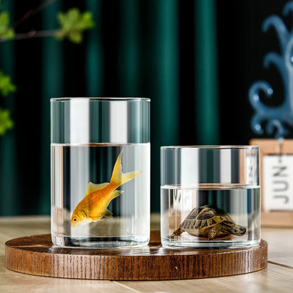 Elegant Glass Cylinder Vase for Flowers - Vase