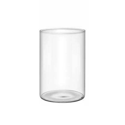 Elegant Glass Cylinder Vase for Flowers - Height 10cm - Vase