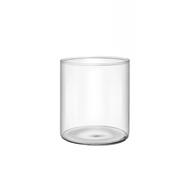 Elegant Glass Cylinder Vase for Flowers - Height 8cm - Vase