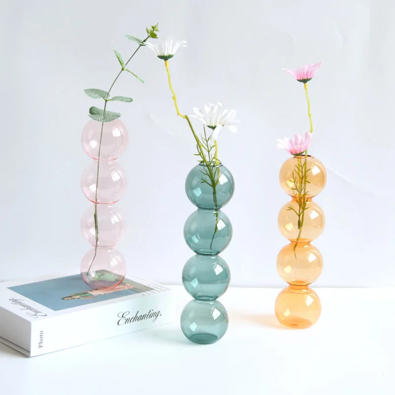 Elegant Glass Vase Home Decor Accent