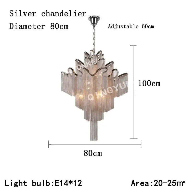 Elegant gold decorbites fringed chandelier with tiered translucent glass petals and metal accents for dining room decor