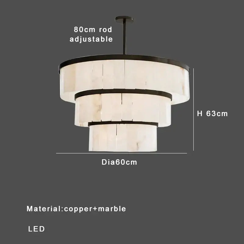 A modern pendant light with white marble concentric rings and black copper accents featuring an adjustable rod for dining decorbites gold marble ceiling