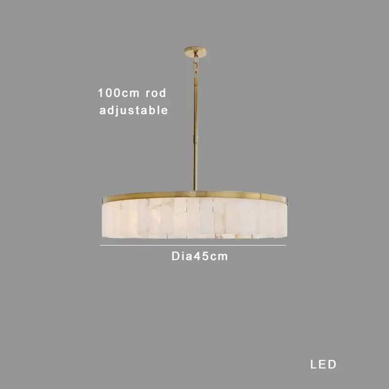 Elegant gold marble tiered pendant light with brass rod and translucent onyx-like panels for dining room decorbites gold marble