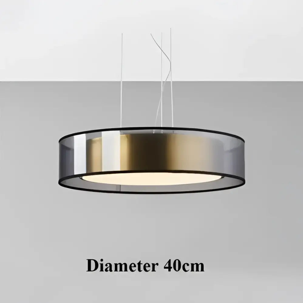 Elegant led dual purpose chandelier pendant light with sleek gold and transparent acrylic 40cm diameter for living room