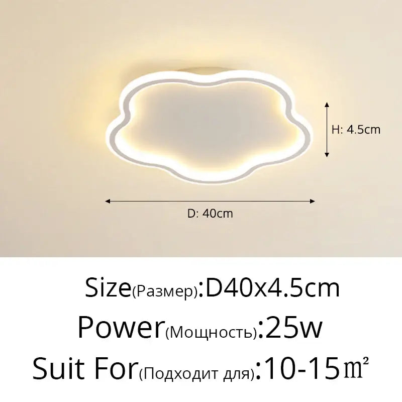 A modern white cloud led master bedroom chandelier with sleek frame and soft glowing illumination by decorbites elegant master
