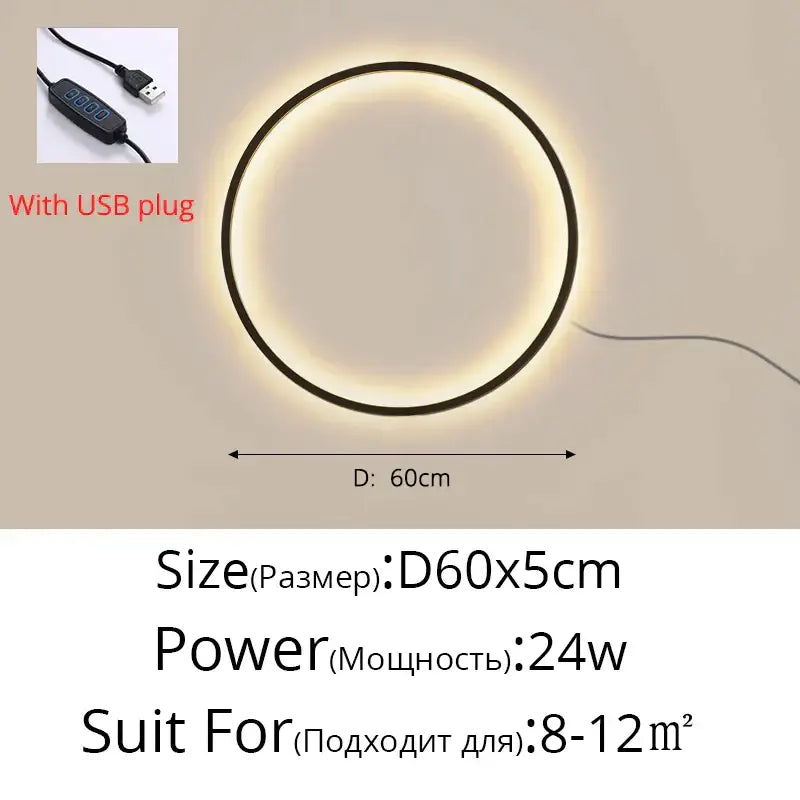 Circular led wall sconces with sleek black frame and warm glow for decorbites elegant round indoor bedroom lighting