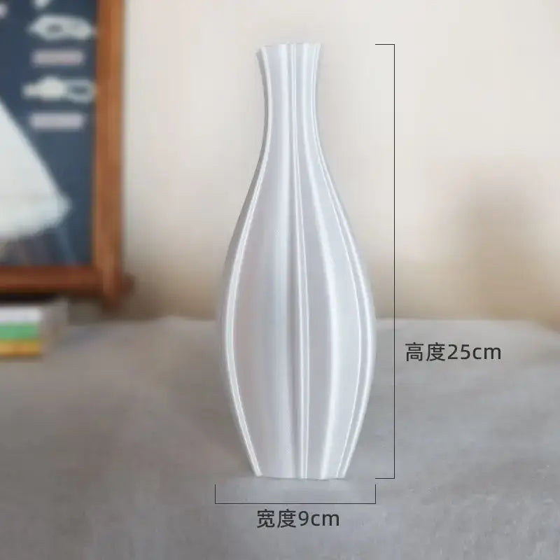 A sleek white ceramic vase with vertical ridges and slender silhouette for decorbites elegant living room decorbites elegant high-end