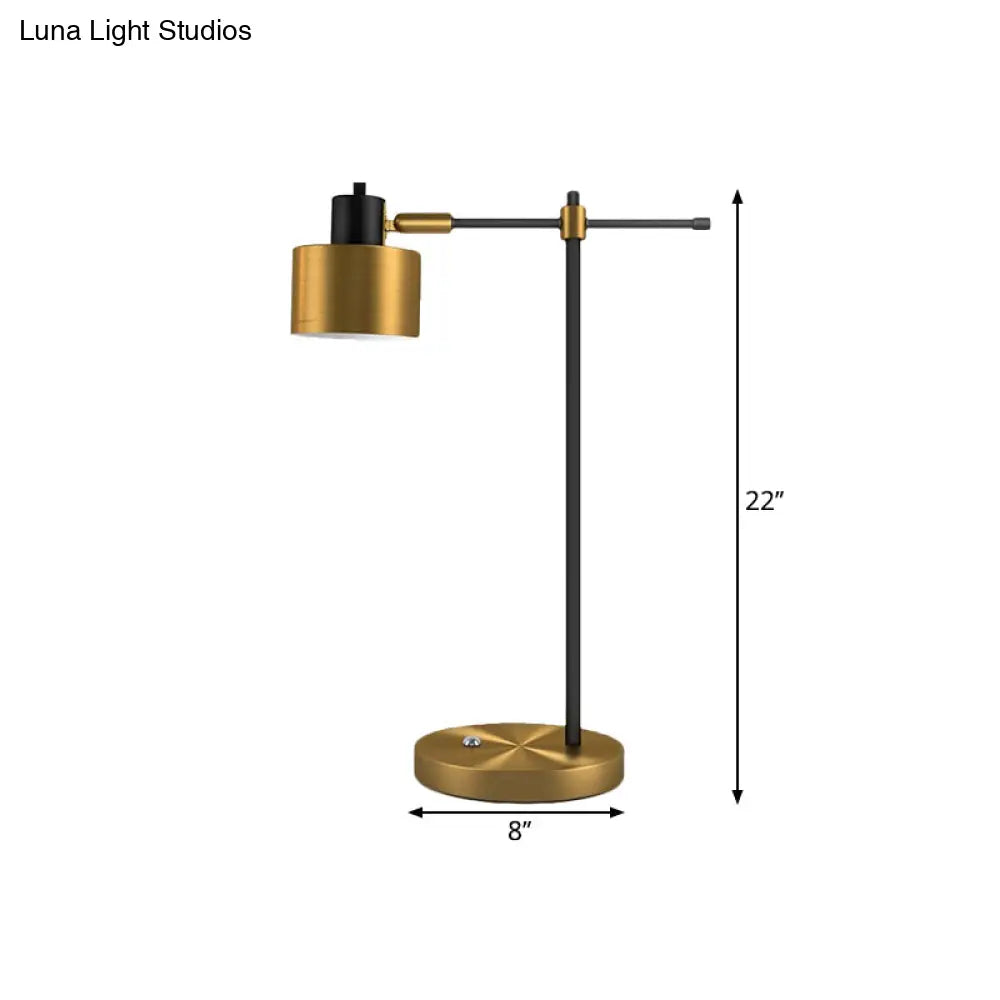 Elisa - Contemporary Metal 1-Light Brass Table Lamp