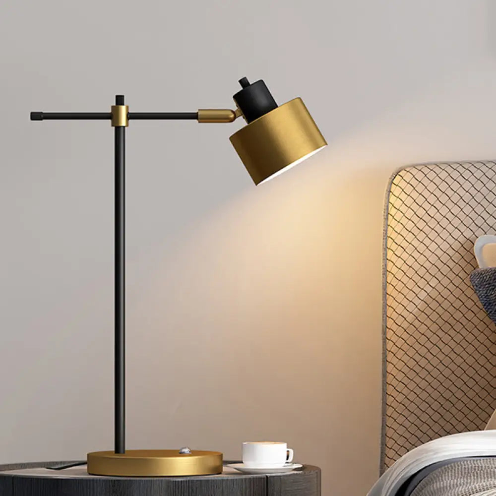 Elisa - Contemporary Metal 1-Light Brass Table Lamp