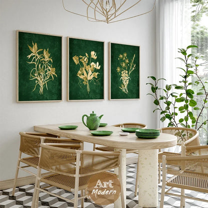 Emerald Green Lily of the Valley Wall Art