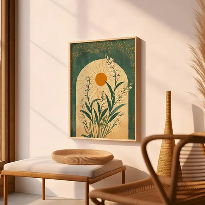 Emerald Green Lily of the Valley Wall Art