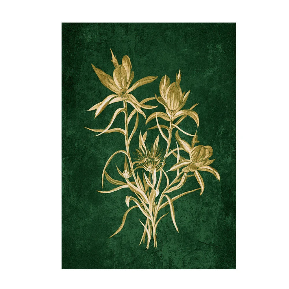 Emerald Green Lily of the Valley Wall Art - HX036 / 40x60cm No Frame