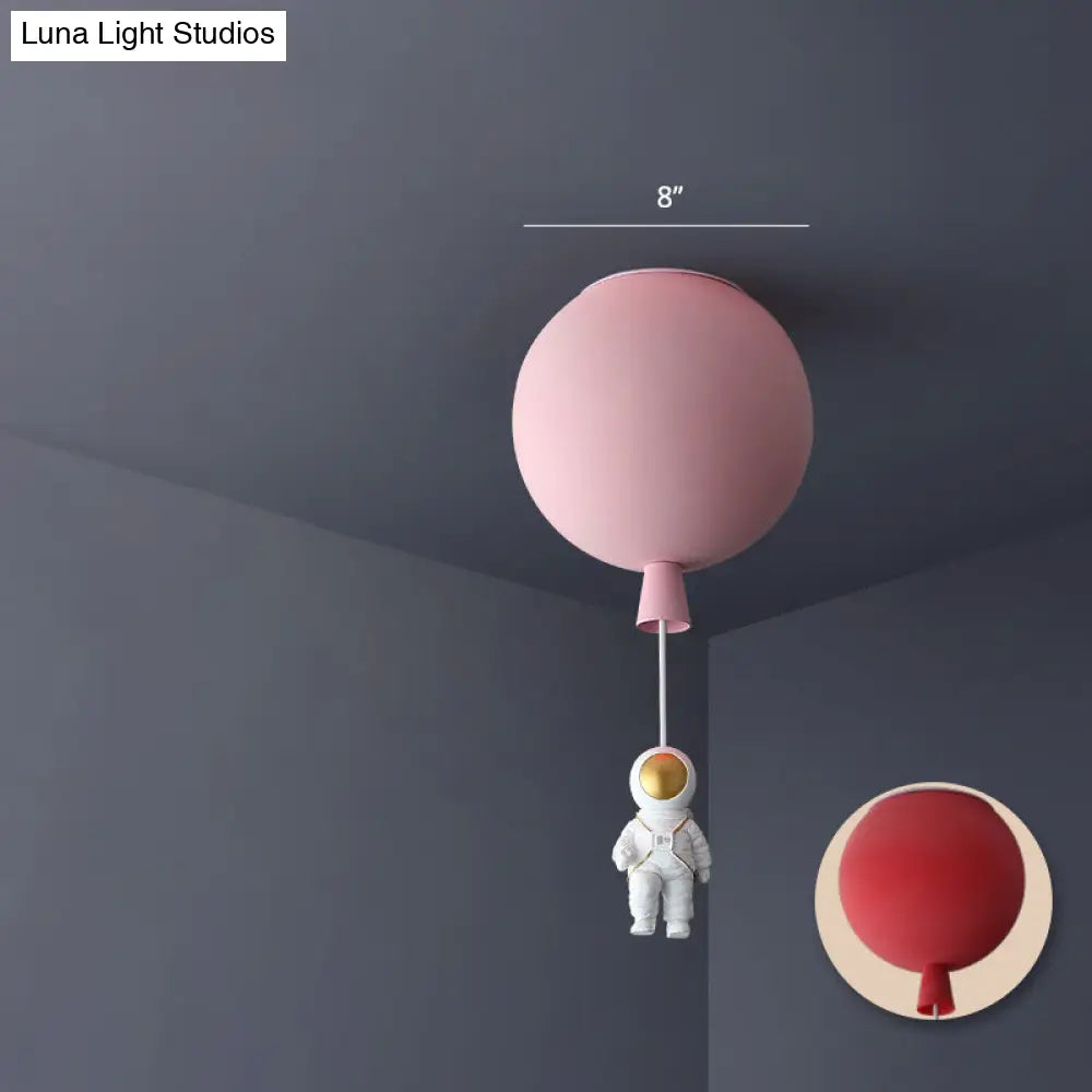 Emerson - Balloon & Astronaut Ceiling Lamp - Kids Acrylic Pendant Light