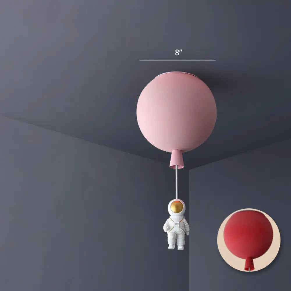 Emerson - Balloon & Astronaut Ceiling Lamp - Kids Acrylic Pendant Light