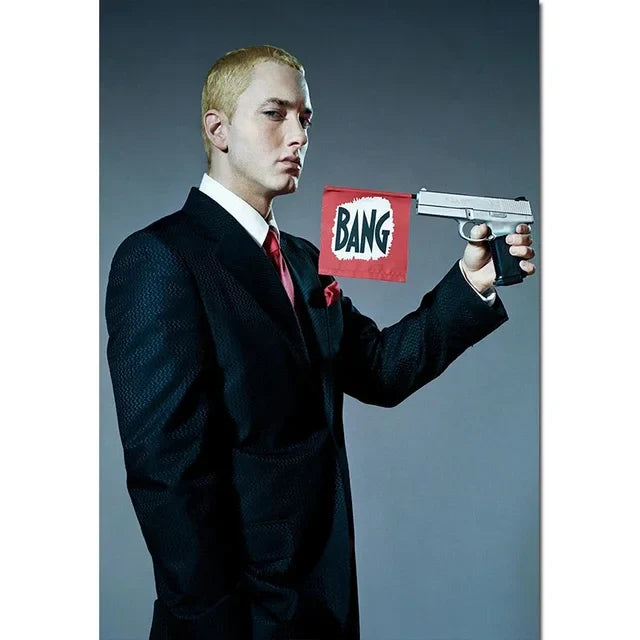 Eminem Canvas Wall Art for Home Decor - B / 50X70CMNoFrame - Posters