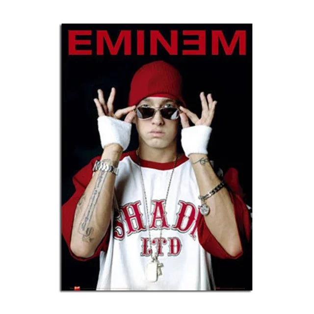 Eminem Canvas Wall Art for Home Decor - D / 50X70CMNoFrame - Posters