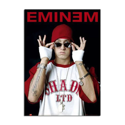 Eminem Posters & Prints: Music Star Wall Art - D / 20X30CMNoFrame - Posters
