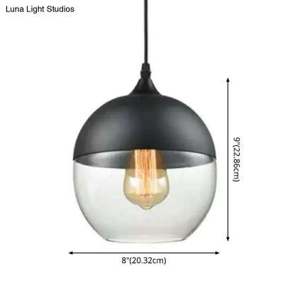 Emma - Retro Industrial Style Glass Pendant Ceiling Lights for Restaurant