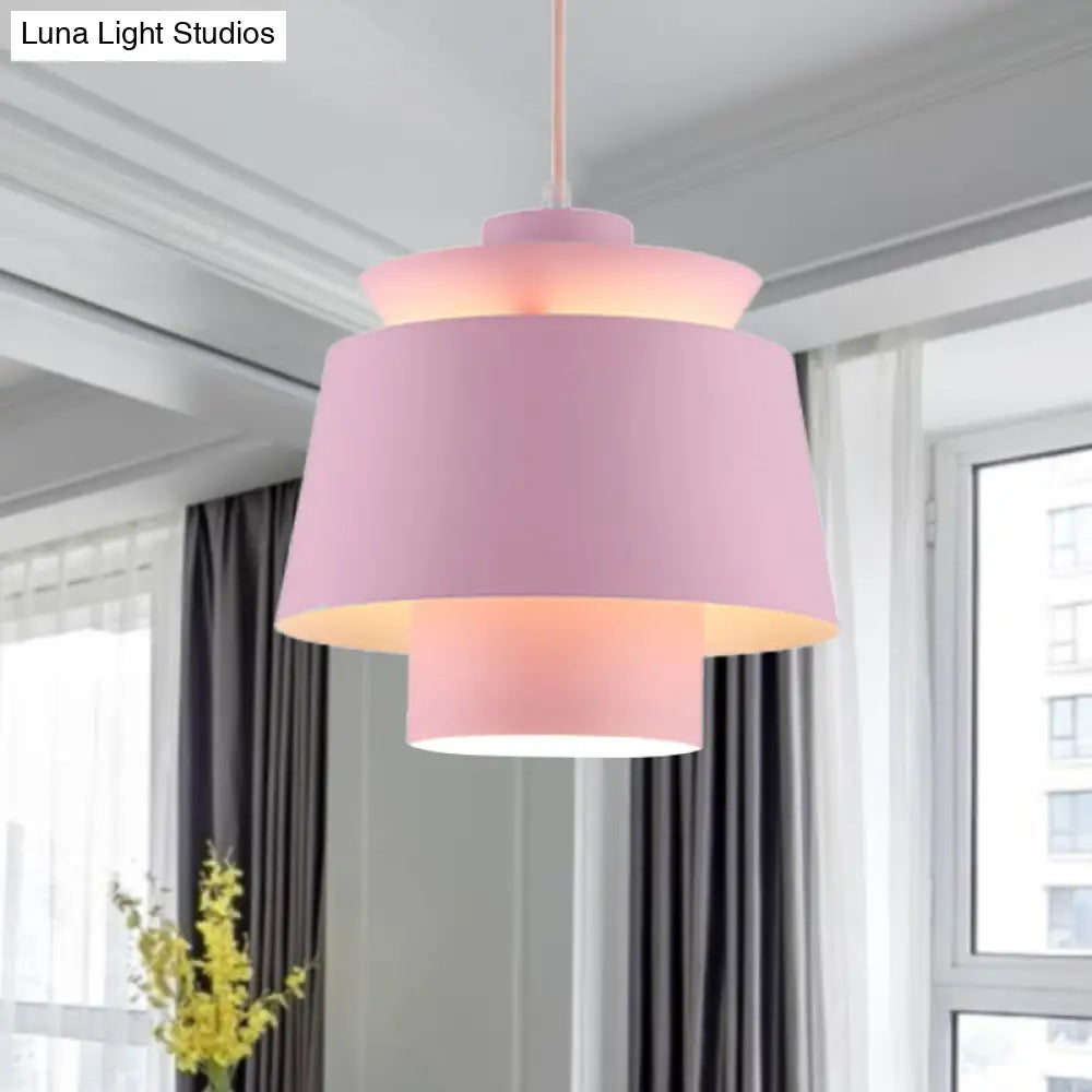 Enif - Modernist Style Tapered Hanging Light Fixture Metallic Pendant Lamp