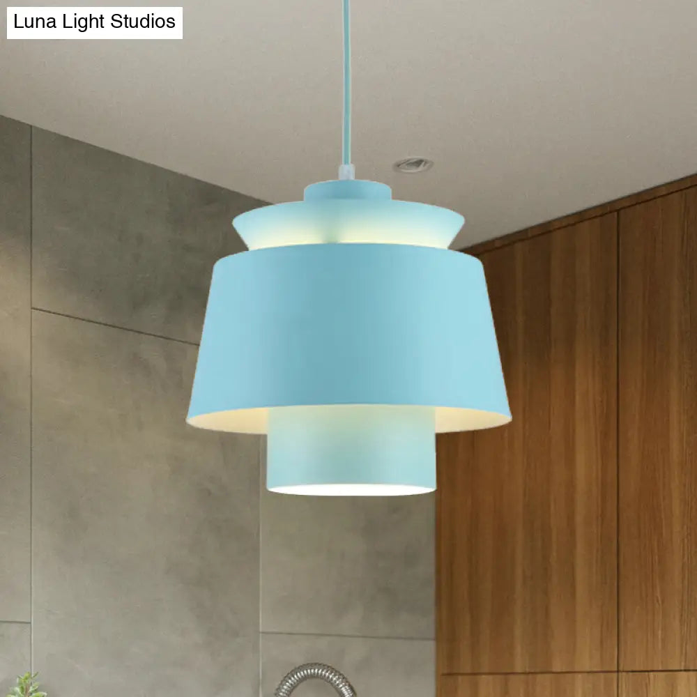 Enif - Modernist Style Tapered Hanging Light Fixture Metallic Pendant Lamp