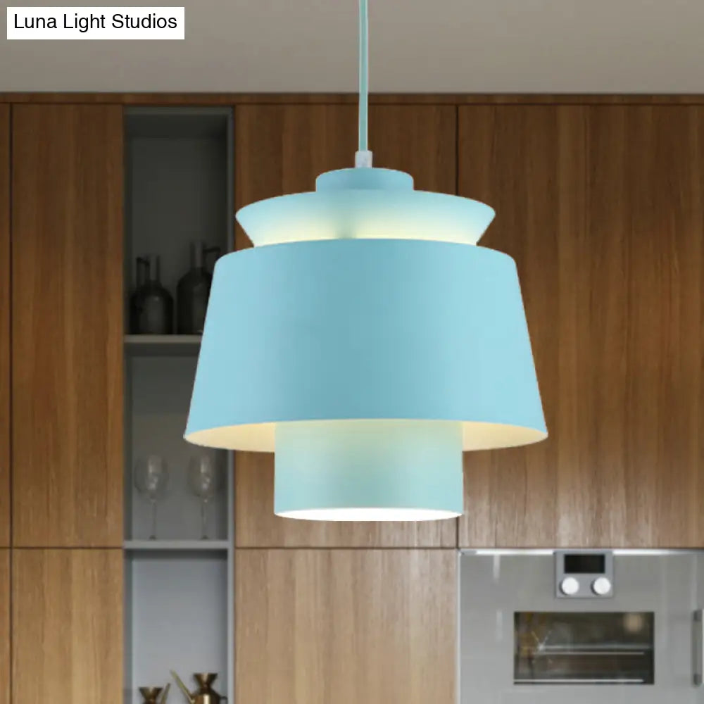 Enif - Modernist Style Tapered Hanging Light Fixture Metallic Pendant Lamp