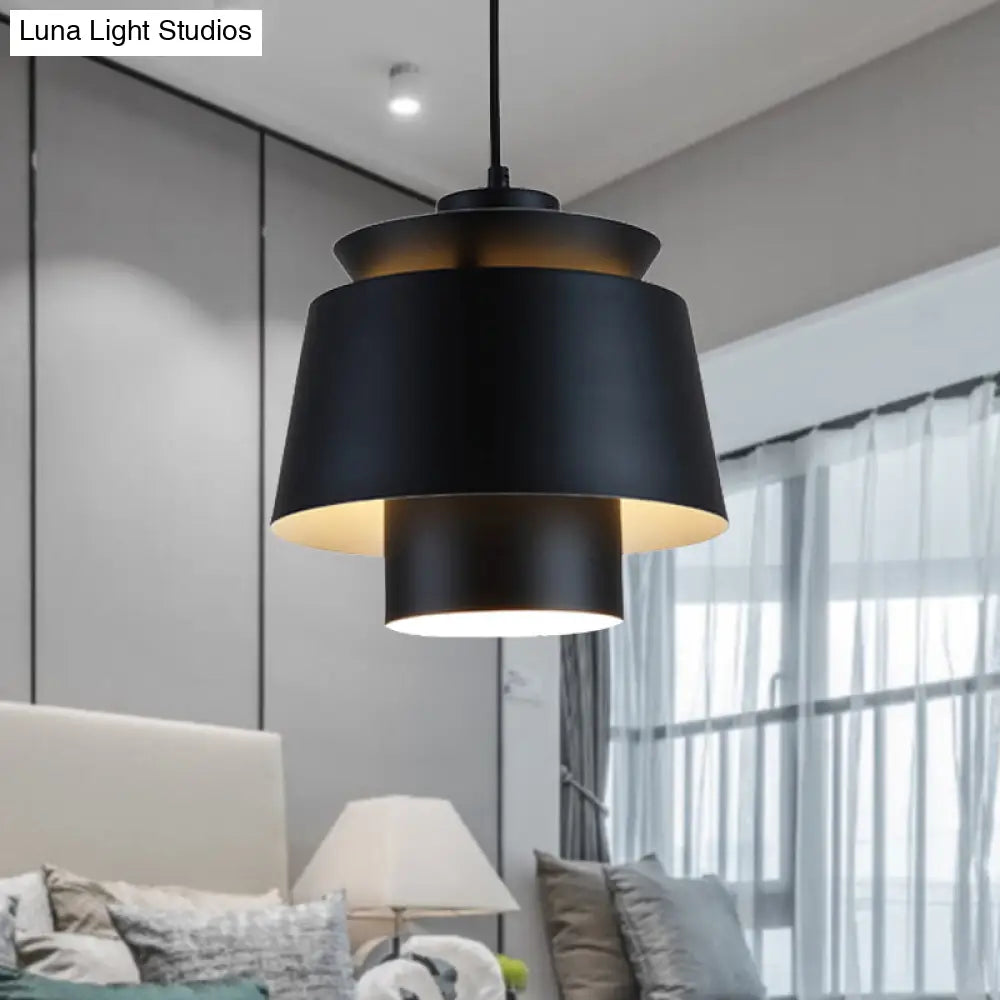 Enif - Modernist Style Tapered Hanging Light Fixture Metallic Pendant Lamp