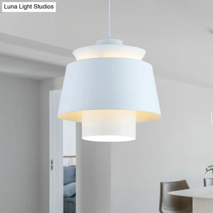 Enif - Modernist Style Tapered Hanging Light Fixture Metallic Pendant Lamp