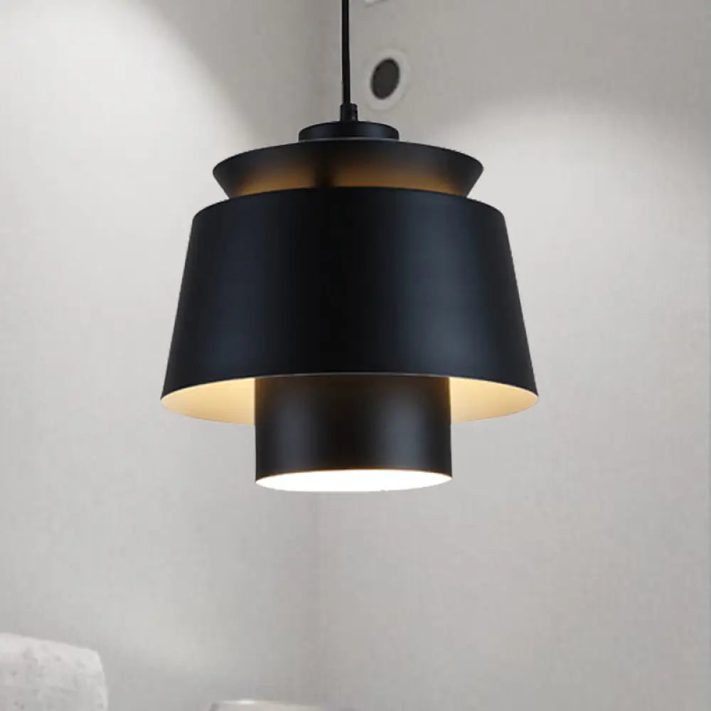 Enif - Modernist Style Tapered Hanging Light Fixture Metallic Pendant Lamp