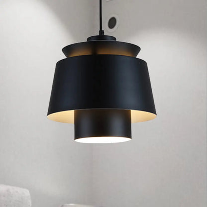 Enif - Modernist Style Tapered Hanging Light Fixture Metallic Pendant Lamp