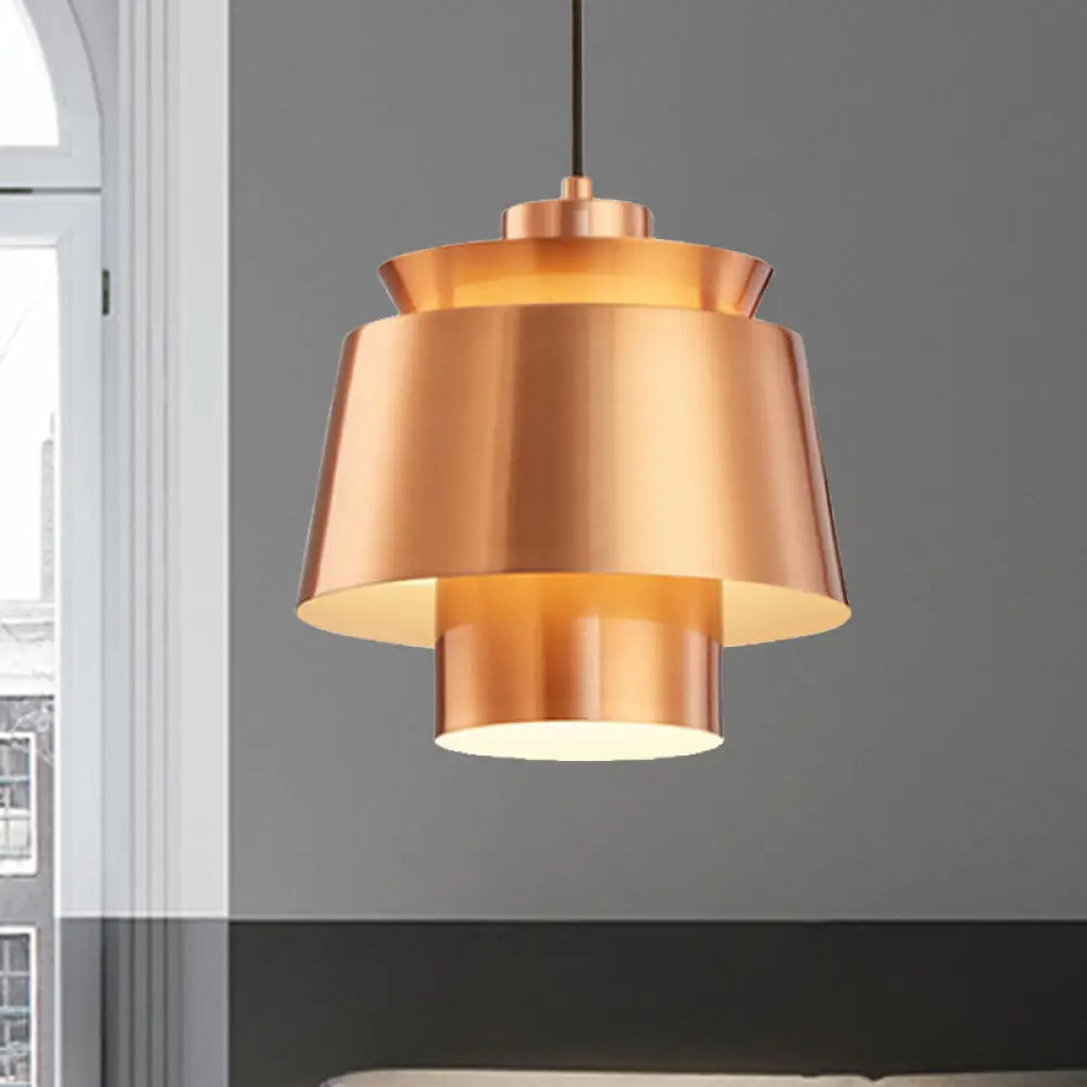 Enif - Modernist Style Tapered Hanging Light Fixture Metallic Pendant Lamp