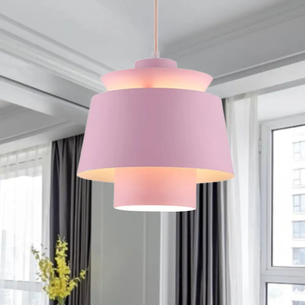 Enif - Modernist Style Tapered Hanging Light Fixture Metallic Pendant Lamp