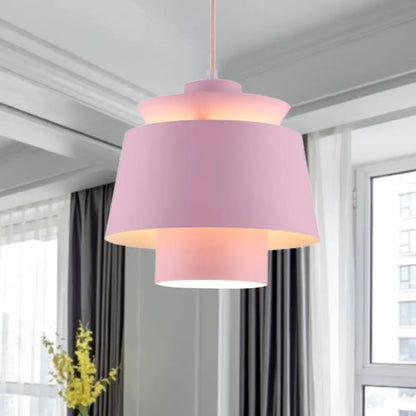 Enif - Modernist Style Tapered Hanging Light Fixture Metallic Pendant Lamp