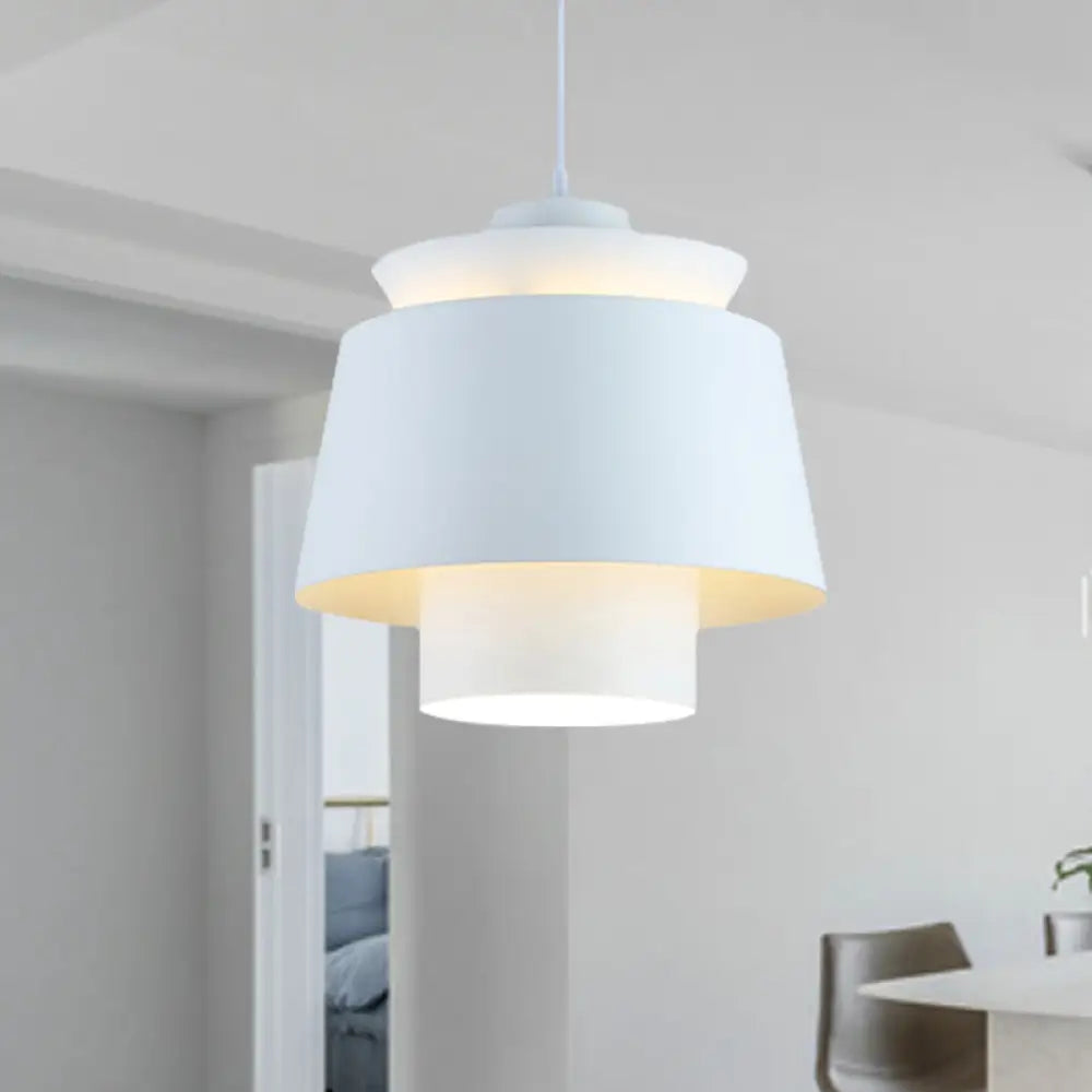 Enif - Modernist Style Tapered Hanging Light Fixture Metallic Pendant Lamp