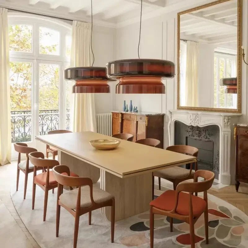 European Annular Glass Pendant Light - Decorbites