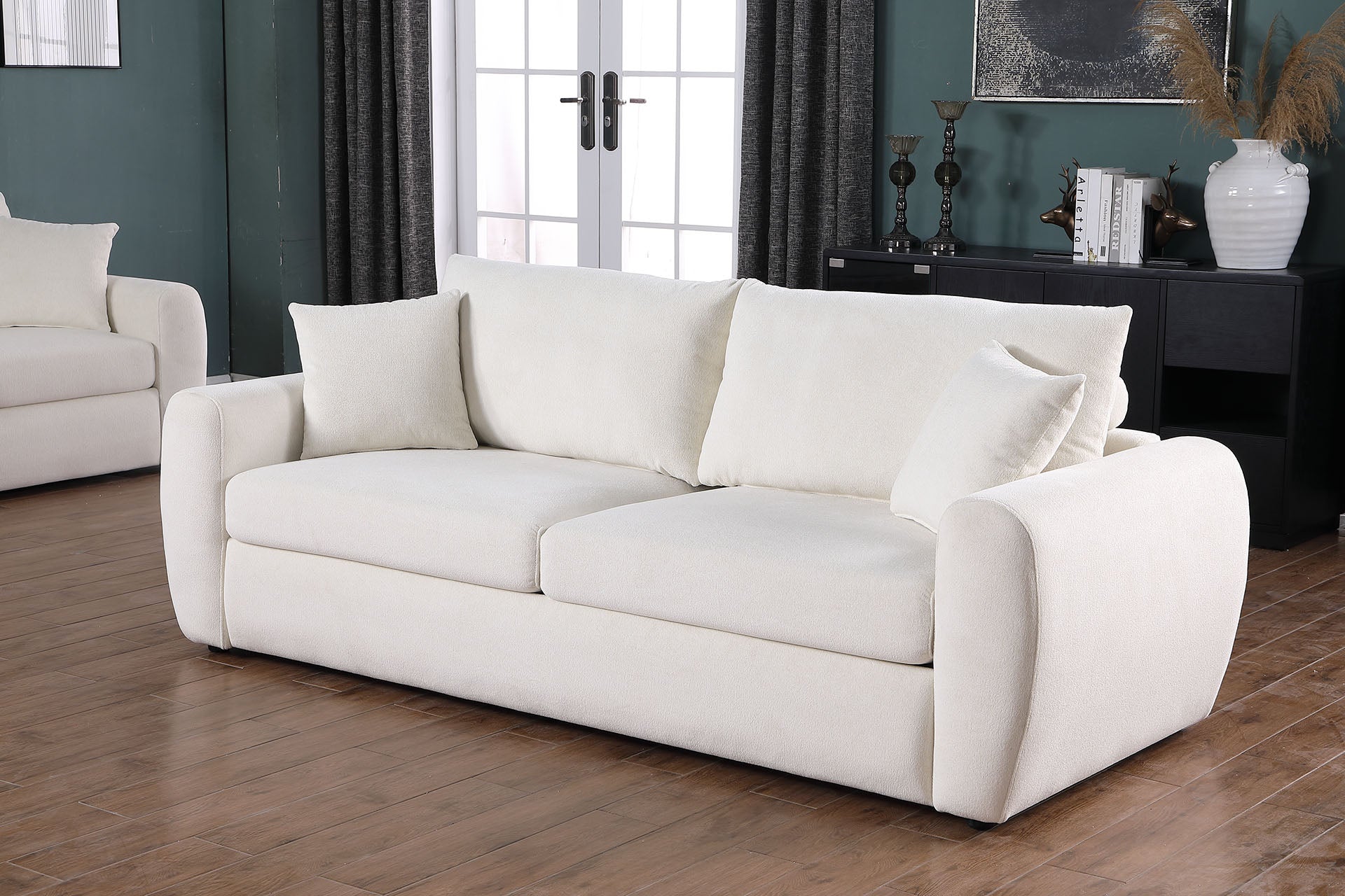 Sofá BEIGE Moderno Minimalista Cómodo Comprimido