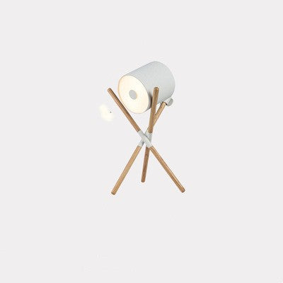 Wood Tripod Floor Lamp