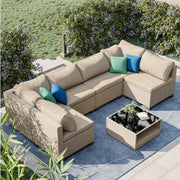 Gray Modern Patio Sofa