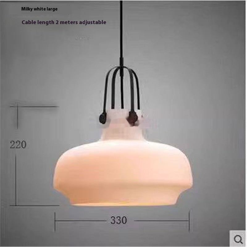 Amber Glass Bar Chandelier