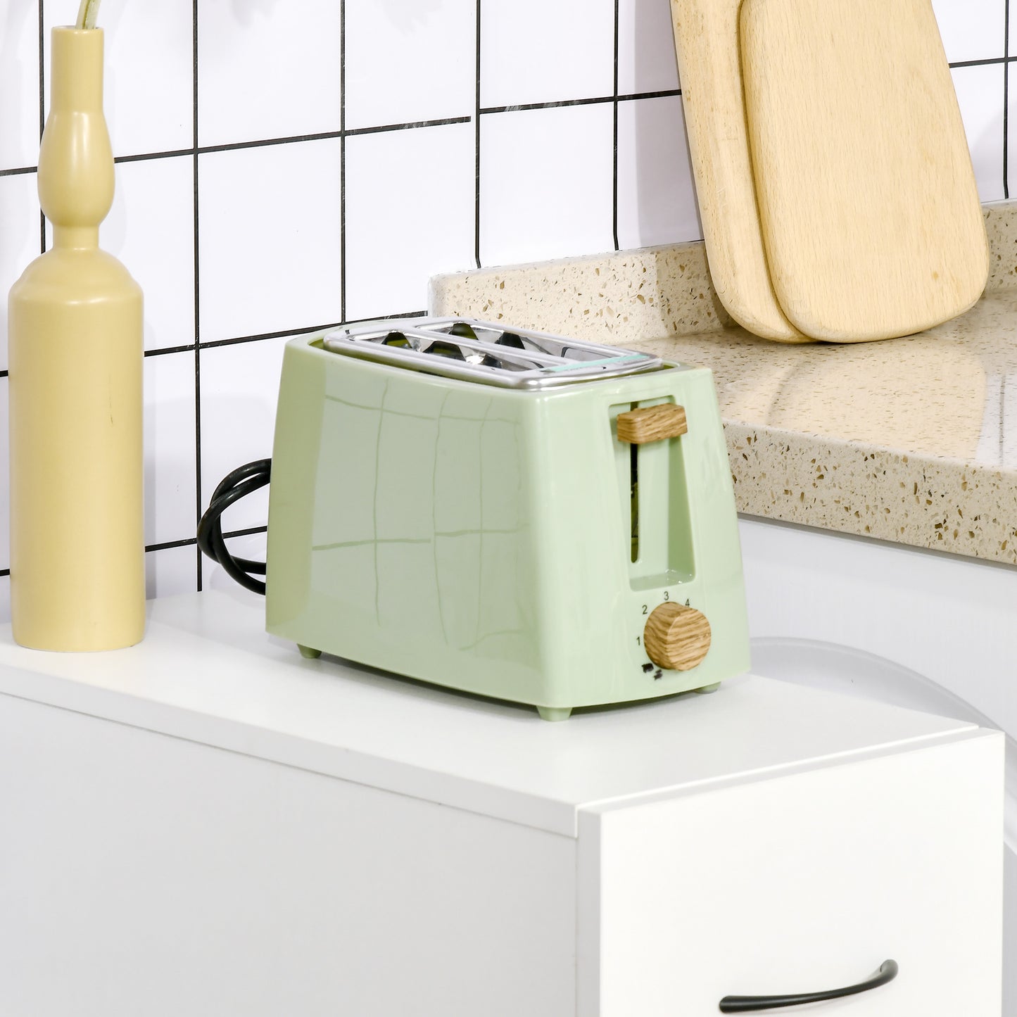 6.25" x 20.5" x 28.25" Rolling Narrow Bathroom Side Storage Cabinet