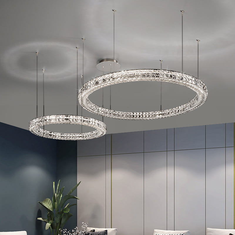 Light Luxury Style Crystal Chandelier Modern Simple Led