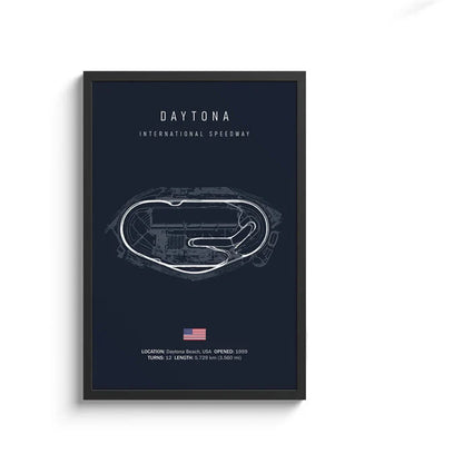 F1 Circuit Canvas Painting - Motorsport Wall Art - 11 / 50x70cm No Framed - Posters