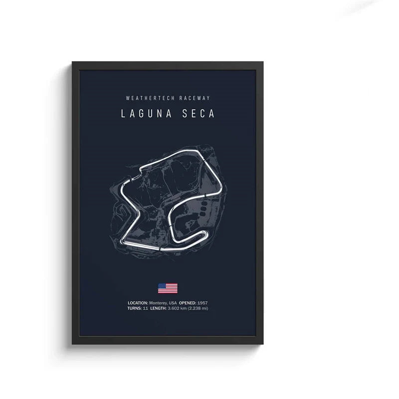 F1 Circuit Canvas Painting - Motorsport Wall Art - 12 / 50x70cm No Framed - Posters