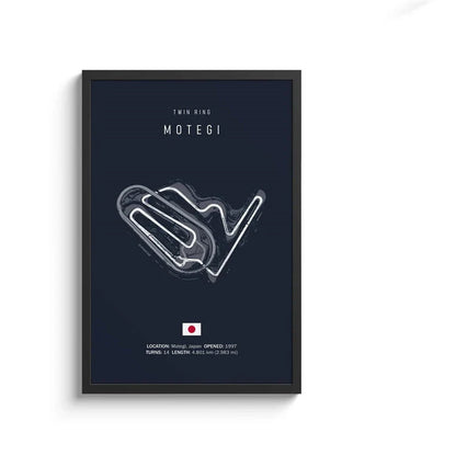 F1 Circuit Canvas Painting - Motorsport Wall Art - 16 / 50x70cm No Framed - Posters