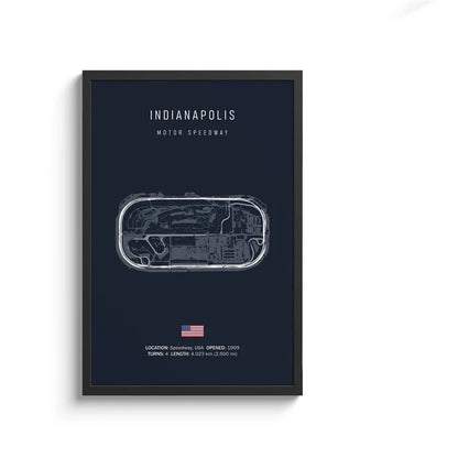 F1 Circuit Canvas Painting - Motorsport Wall Art - 21 / 50x70cm No Framed - Posters