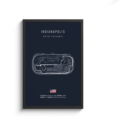 F1 Circuit Canvas Painting - Motorsport Wall Art - 23 / 50x70cm No Framed - Posters