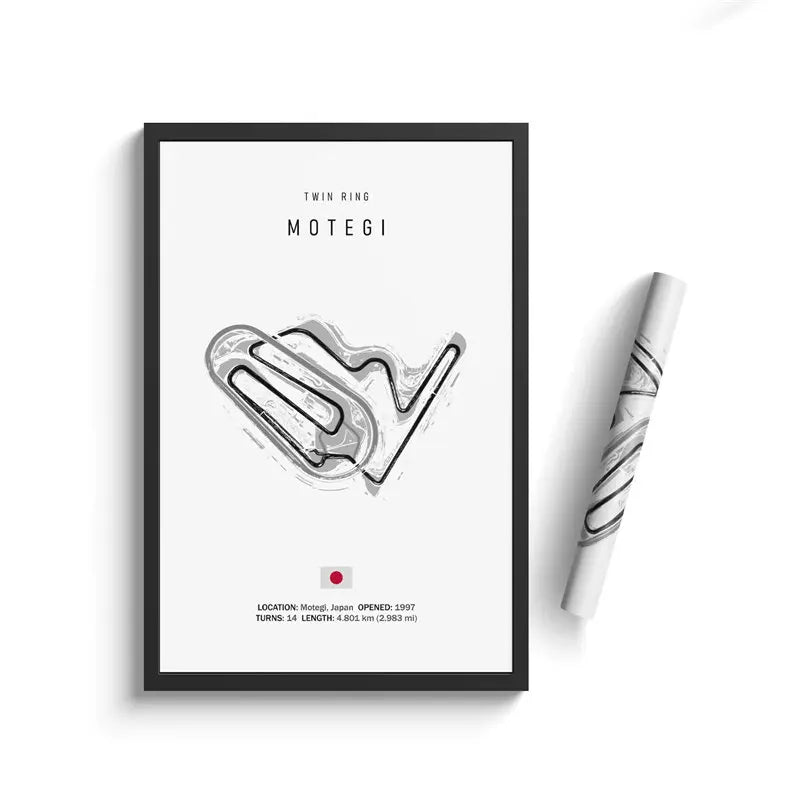 F1 Circuit Canvas Painting - Motorsport Wall Art - 50 / 50x70cm No Framed - Posters