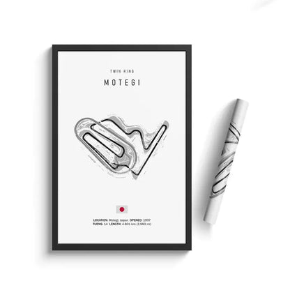 F1 Circuit Canvas Painting - Motorsport Wall Art - 50 / 50x70cm No Framed - Posters